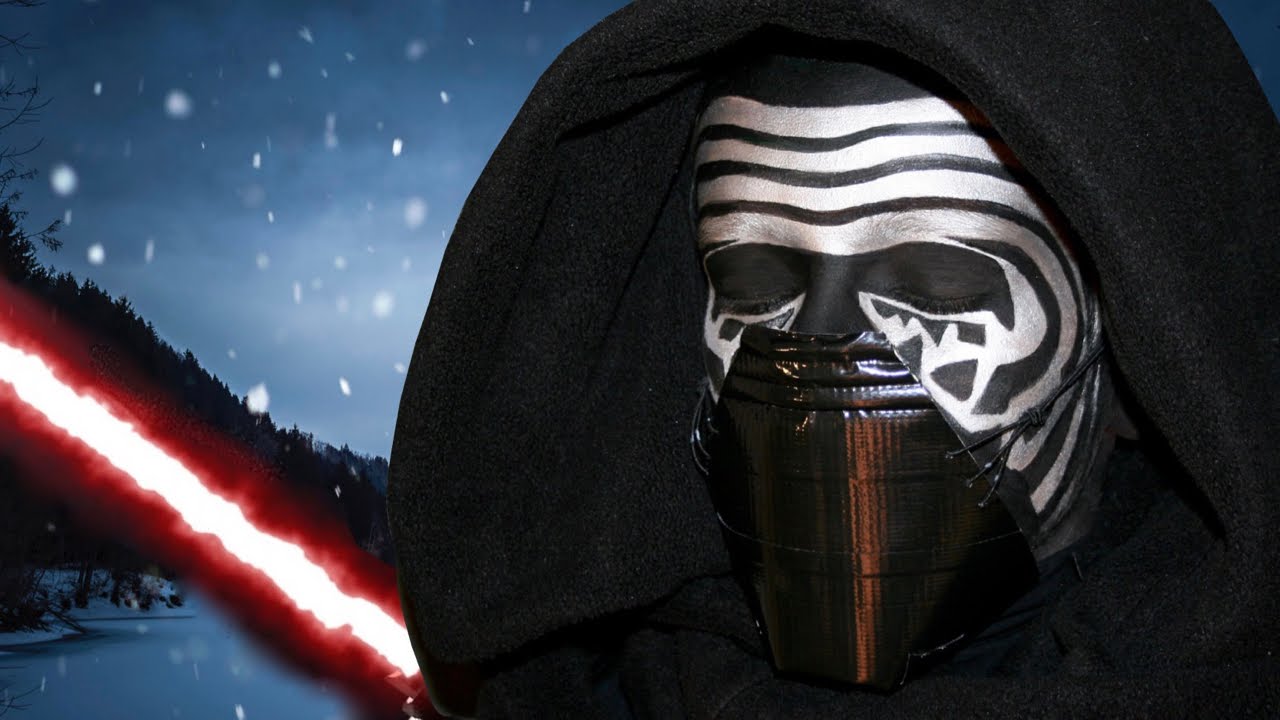 1280x720 Kylo Ren Mask And Makeup Face Painting Tutorial - Kylo Ren Painting