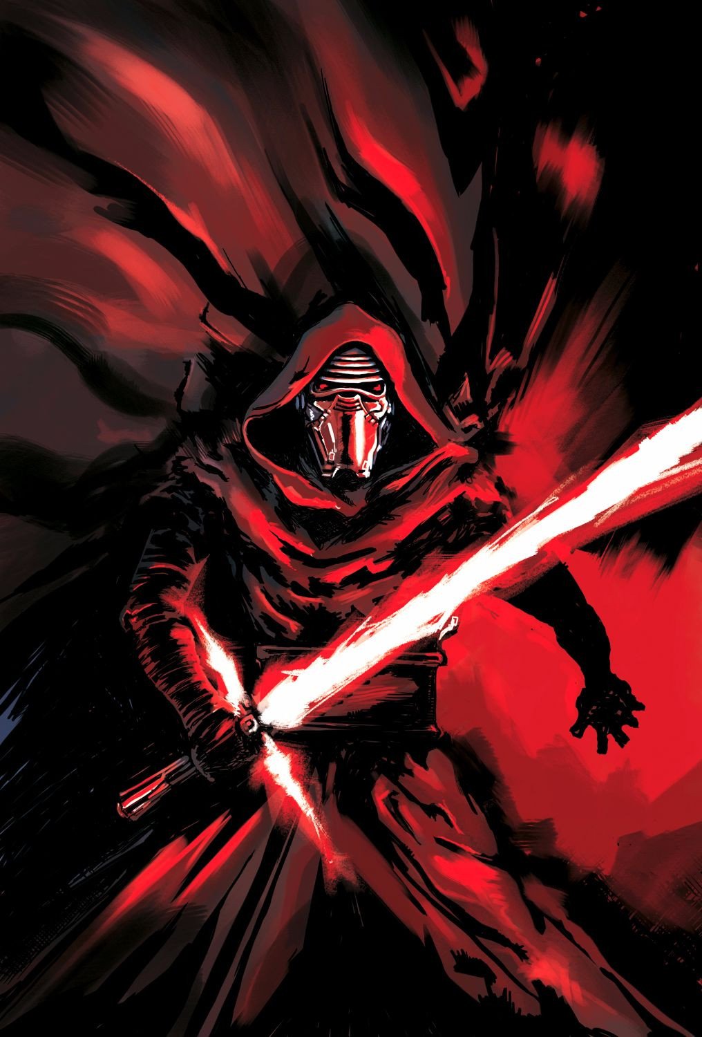 1016x1500 Painting - Kylo Ren Painting