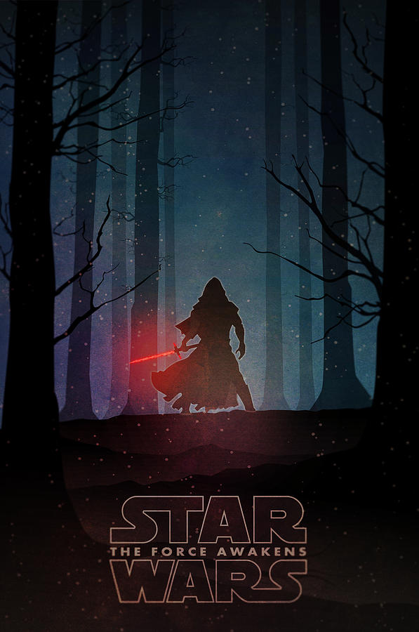 597x900 Star Wars - Kylo Ren Painting