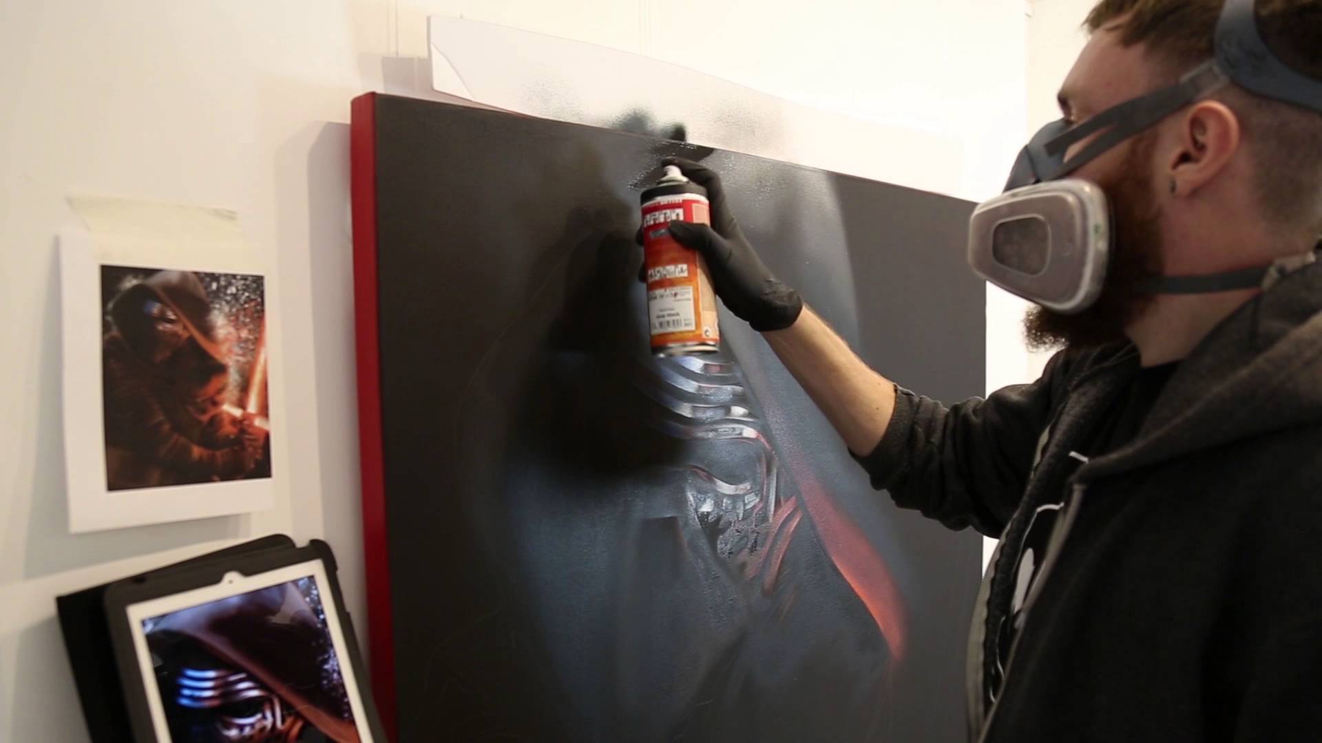 1920x1080 Star Wars The Force Awakens - Kylo Ren Painting