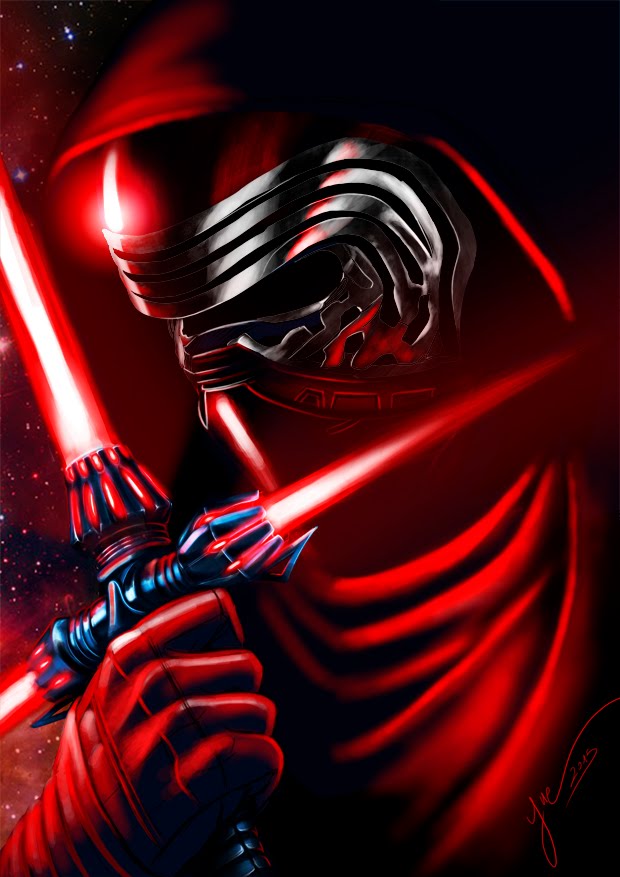 620x877 Kylo Ren - Kylo Ren Painting