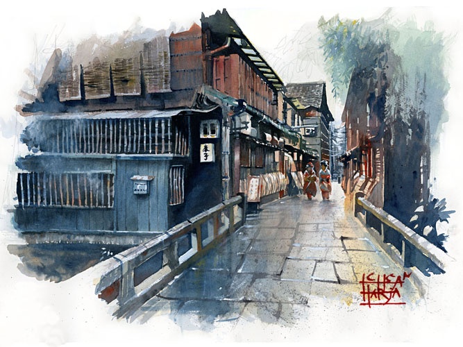 667x500 Mi Ayam, Oleh Ichsan Harja Ichsan - Kyoto Painting