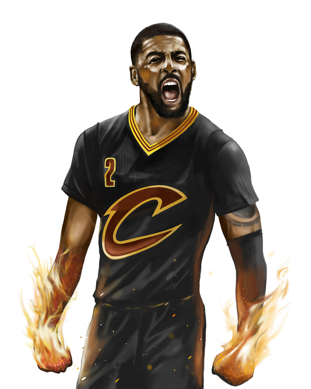 1050x1313 Van Monroe - Kyrie Irving Painting