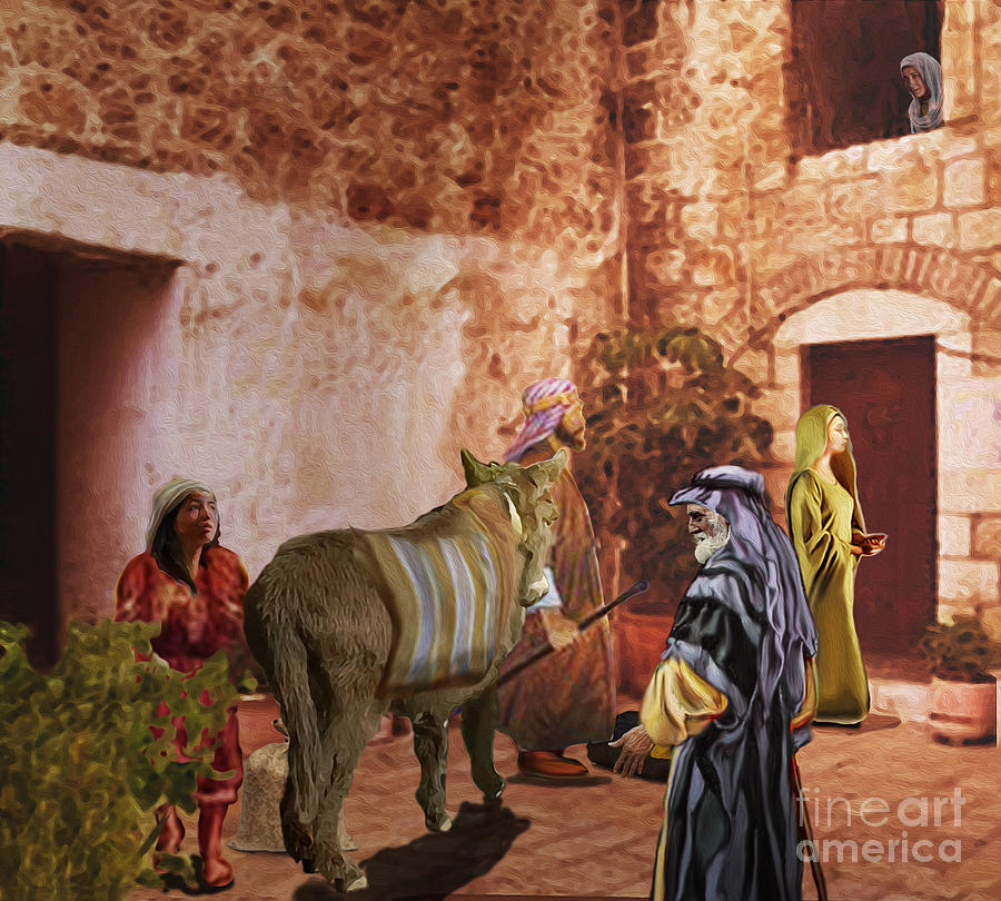 900x810 Mary Calls Upon Elizabeth Painting By Todd L Thomas - L Thomas Painting