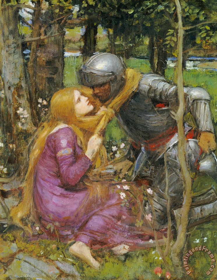 745x960 John William Waterhouse A Study For La Belle Dame Sans Merci - La Bella Painting