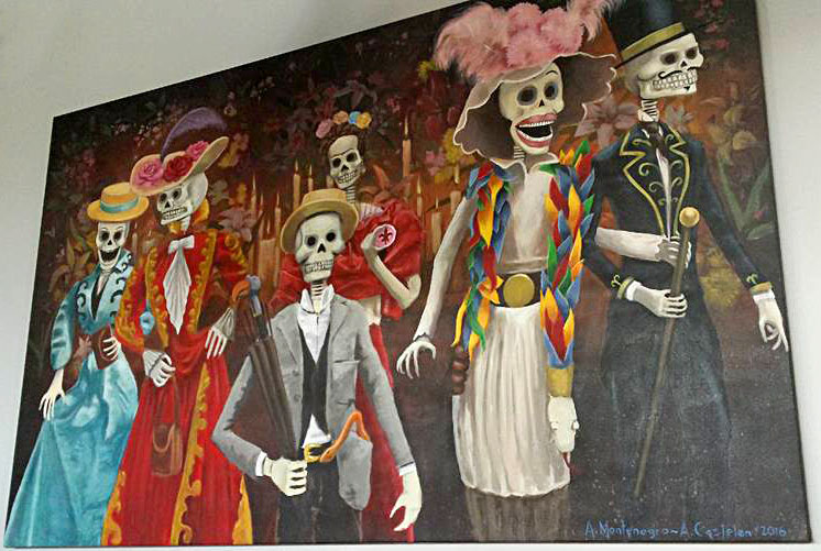 746x501 La Catrina Ambriza Restaurant Dream Walls - La Catrina Painting