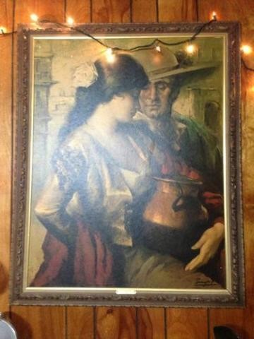 360x480 La Coqueta Puyet Painting - La Coqueta Painting