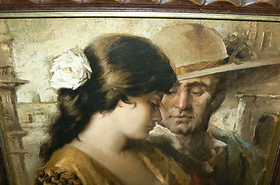 400x265 La Coqueta By Jose Puyet Framed Painting Canvas Turner Wall - La Coqueta Painting