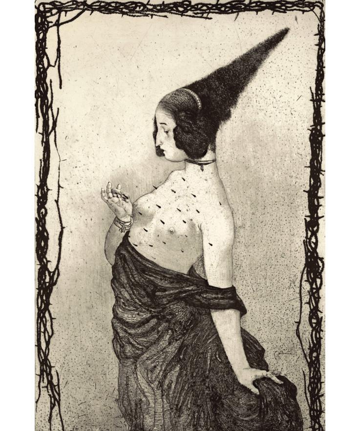 735x882 La Coqueta 3. Bejarano Elartecubano - La Coqueta Painting