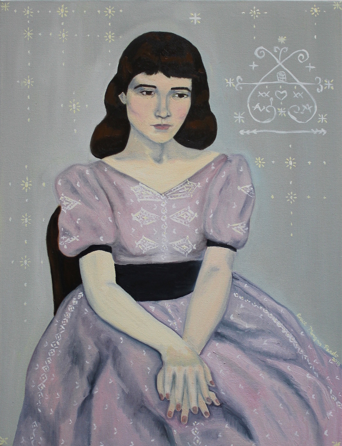 1152x1500 Paintings Grace Morgan Pardo - La Coqueta Painting