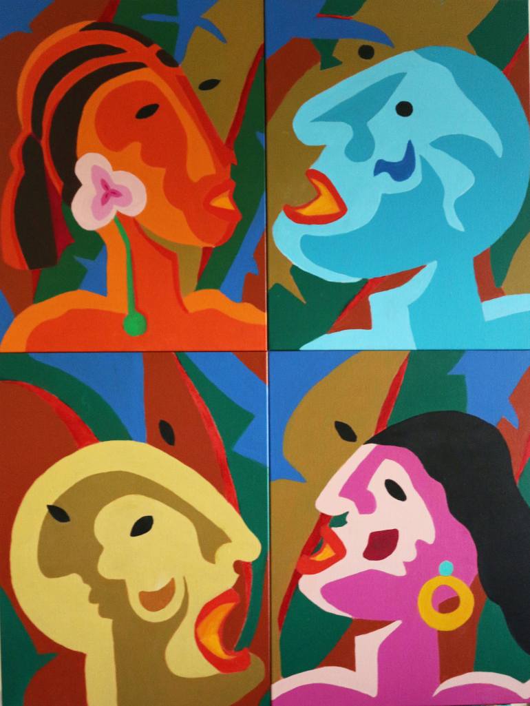 770x1025 Saatchi Art La Familia Painting By Juan Manuel Alonso - La Familia Painting