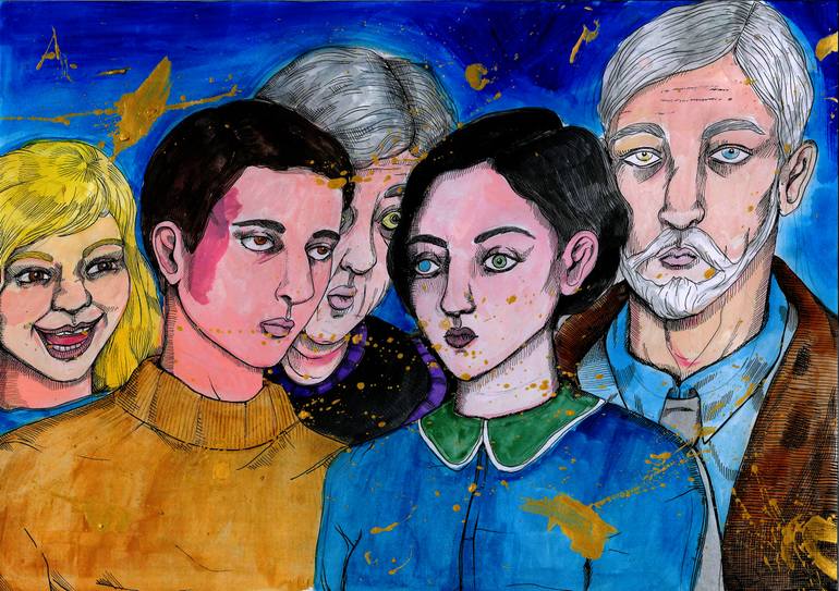 770x543 Saatchi Art La Familia Painting By T F - La Familia Painting