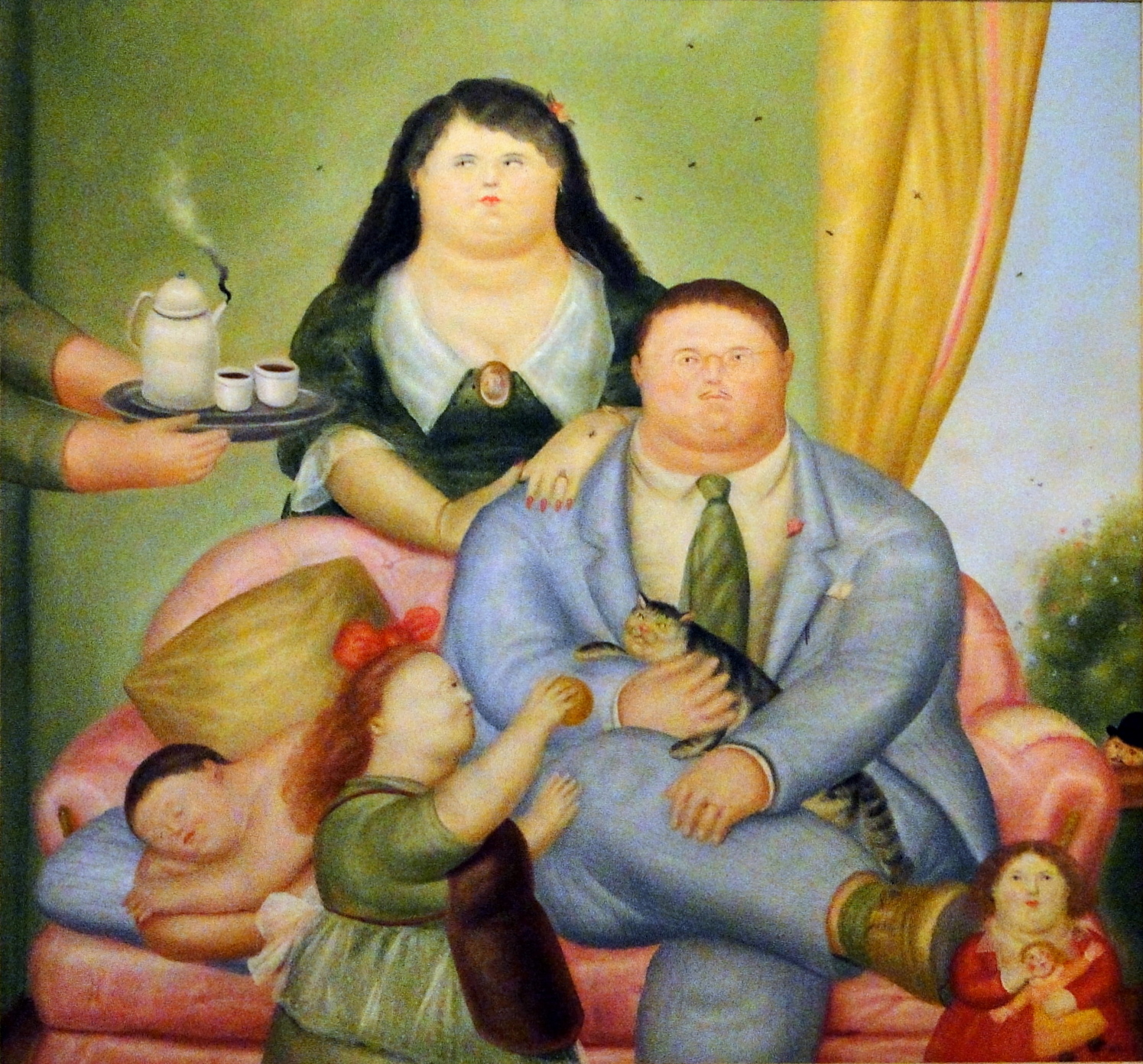 1495x1392 Colombian Artists Fernando Botero - La Familia Painting