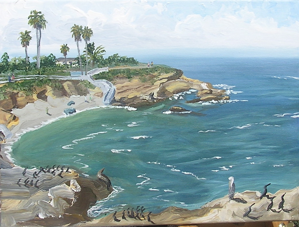 1043x793 California Plein Air - La Jolla Painting