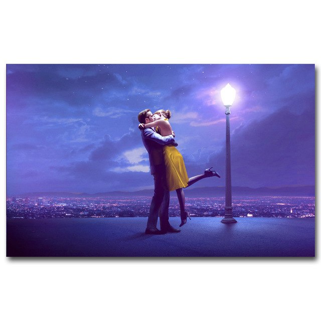 640x640 La La Land Art Silk Fabric Poster Print 13x20 24x36 Inch Cartoon - La La Land Painting