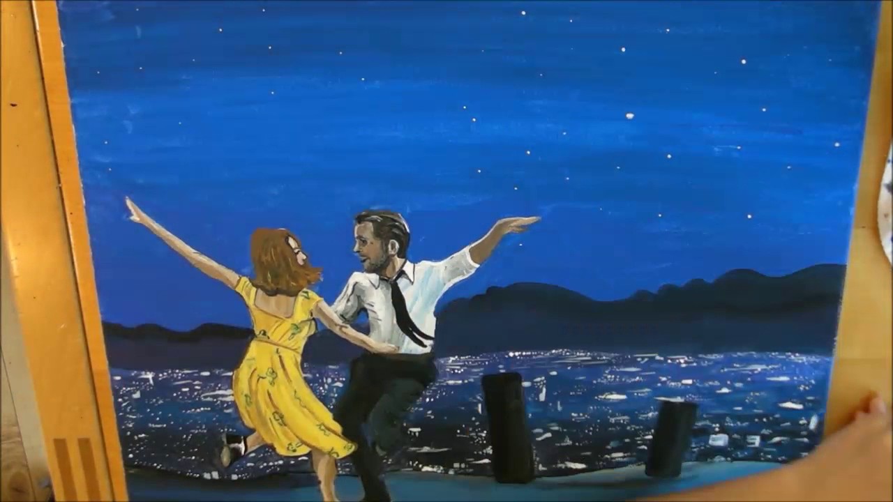 1280x720 La La Land Speed Painting - La La Land Painting