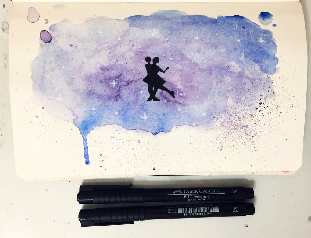 1020x783 La La Land By A Series Of Blunders - La La Land Painting