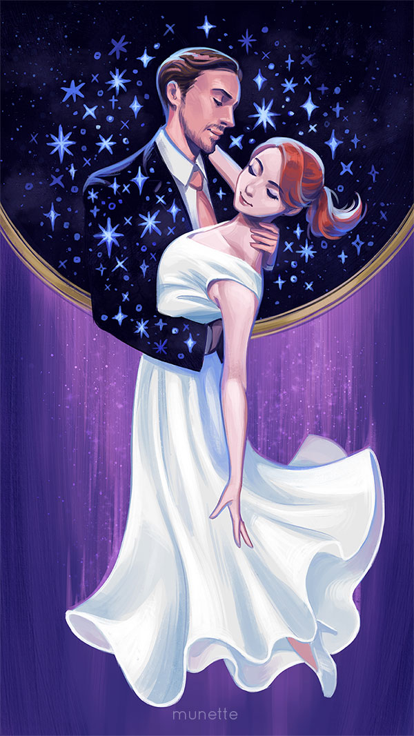 600x1067 La La Land By Munette - La La Land Painting