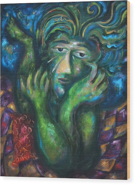 451x618 La Llorona Painting By Pablo Montes - La Llorona Painting