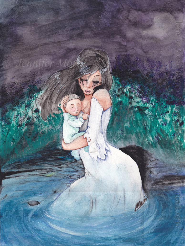 776x1030 La Llorona Walk Me To The Rivers By Mycreativeinsanity - La Llorona Painting
