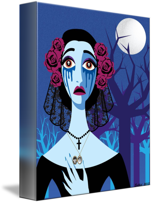 487x650 La Llorona By Alia Phibes - La Llorona Painting