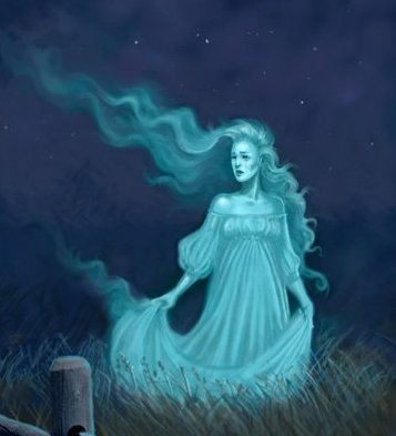 357x393 La Llorona Todo Es Pura Vida En Costa Rica - La Llorona Painting