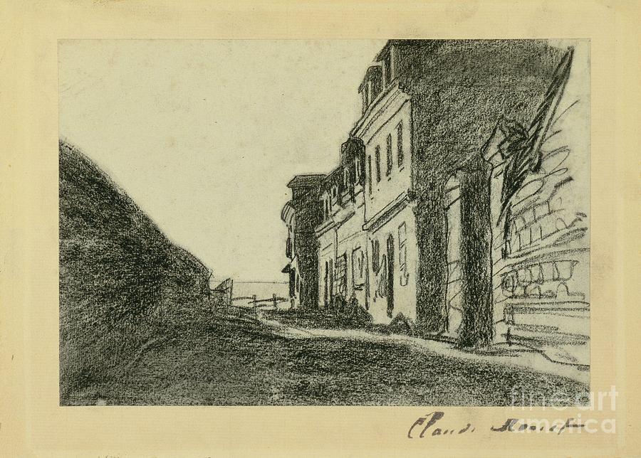 900x644 Maisons Pres De La Mer Painting By Claude Monet - La Mer Painting