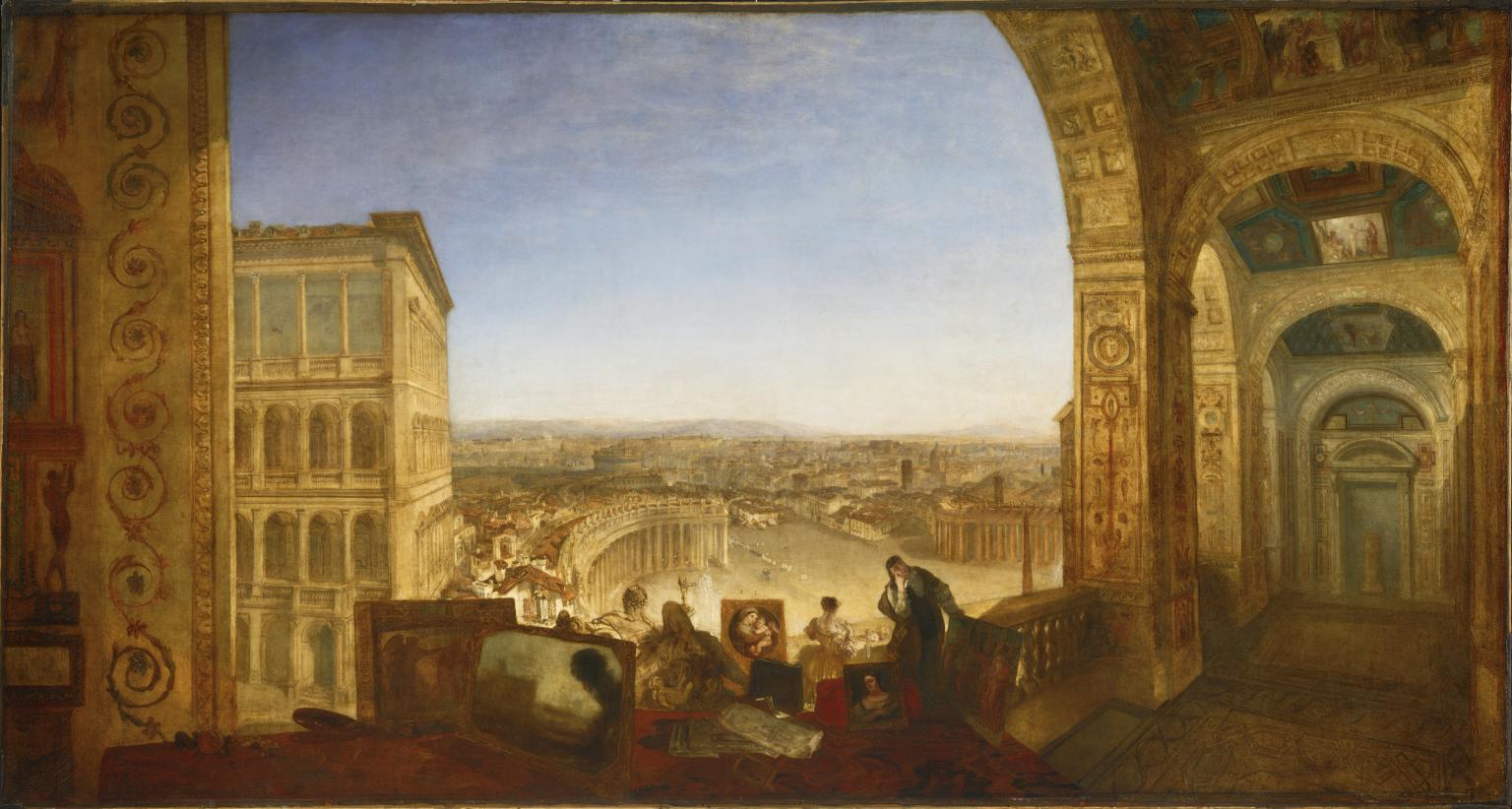 1536x822 Rome, From The Vatican. Raffaelle, Accompanied By La Fornarina - La Painting
