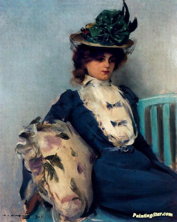 574x720 La Parisienne Artwork By Ramon Casas I Oil Painting Amp Art - La Parisienne Painting