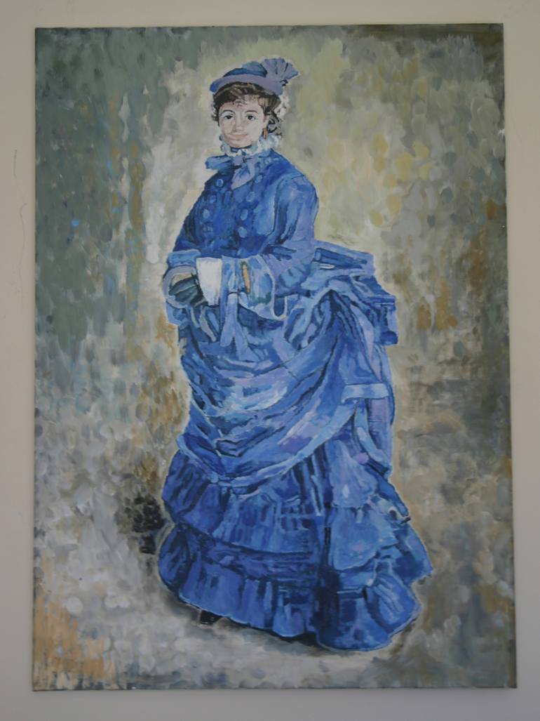 770x1027 Saatchi Art (La Parisienne) The Girl In Blue 1874 Painting By - La Parisienne Painting