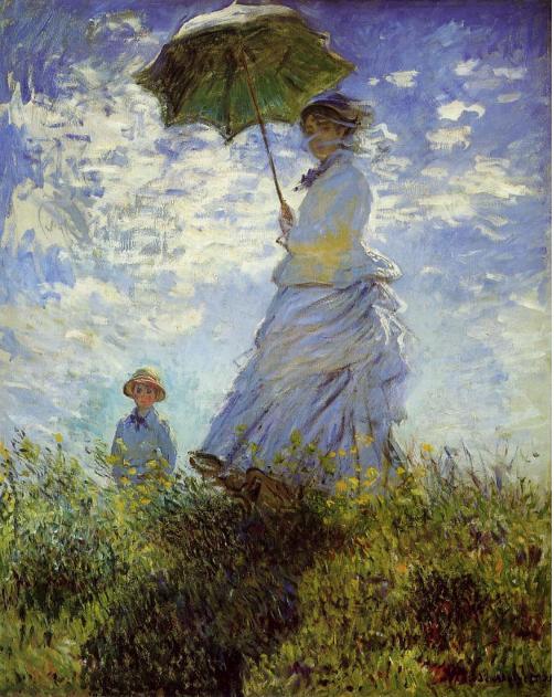 502x631 Claude Monet Woman With A Parasol 1875ufeff Art - La Promenade Painting