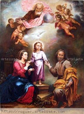 286x386 La Sagrada Familia Murillo Ruguer Arte - La Sagrada Familia Painting