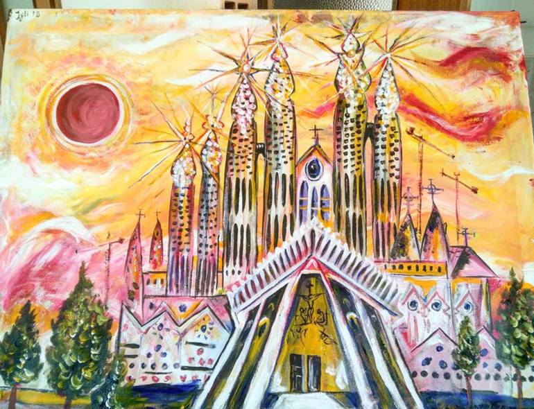 La Sagrada Familia Painting at PaintingValley.com | Explore collection ...