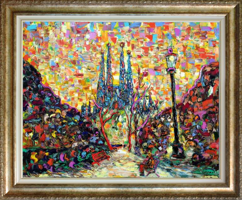 770x636 Saatchi Art Sagrada Painting By Romeo Smilianov - La Sagrada Familia Painting