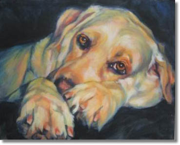 369x299 Labrador Retriever Gifts Yellow Lab Art Prints, Posters, Paintings - Lab Painting