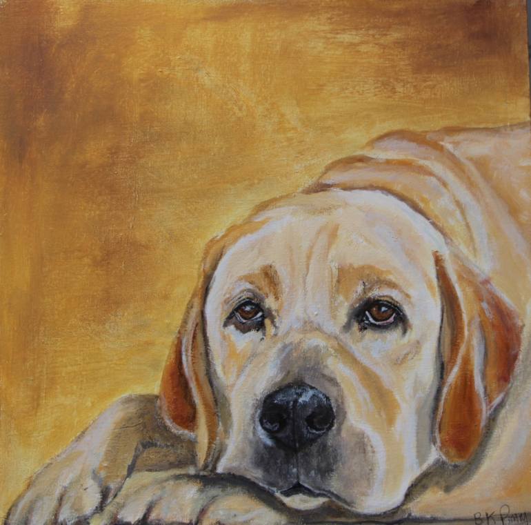770x761 Saatchi Art Yellow Lab Painting By Beth Pimm - Lab Painting