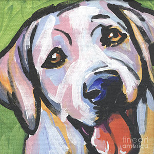 300x300 Yellow Lab Paintings Fine Art America - Lab Painting