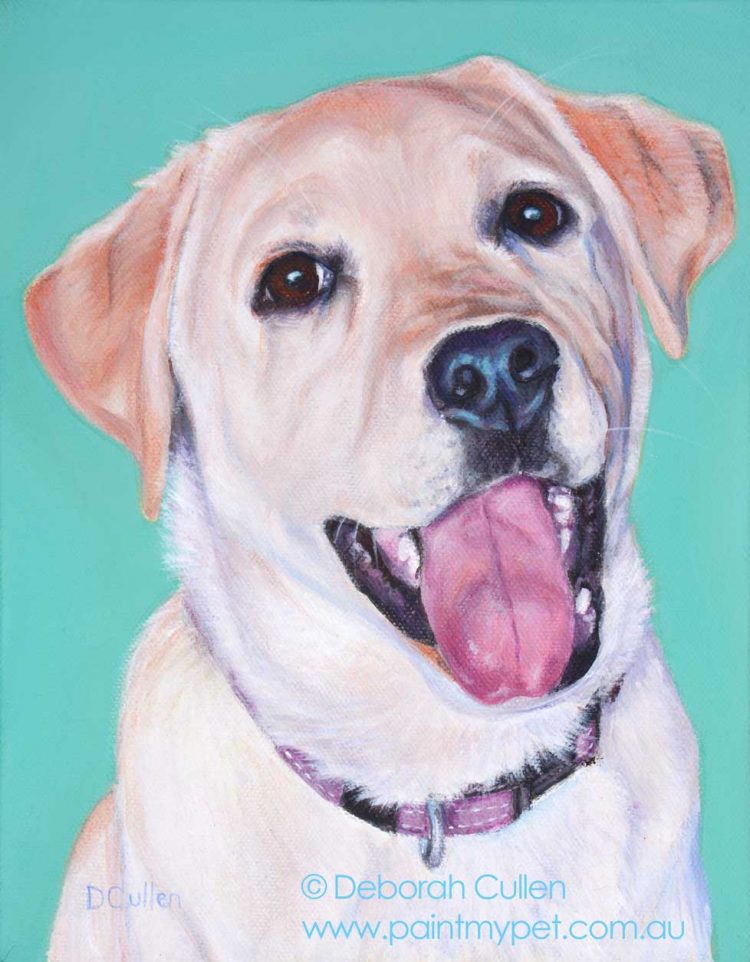 750x962 Maddie - Labrador Painting