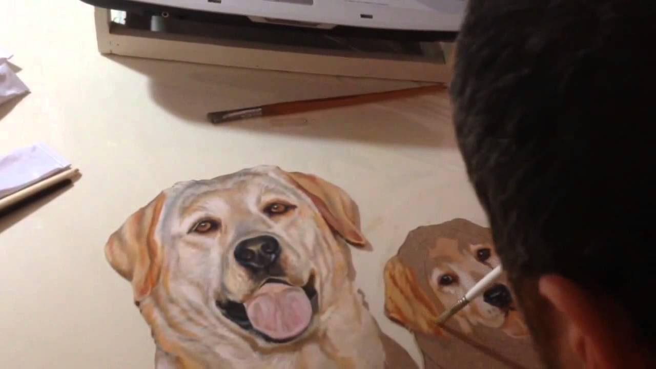 1280x720 Labrador Retriever Painting - Labrador Retriever Painting