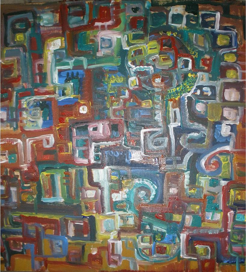 817x900 Lost In The Labyrinth Painting By Philip Arnzen Jones - Labyrinth Painting