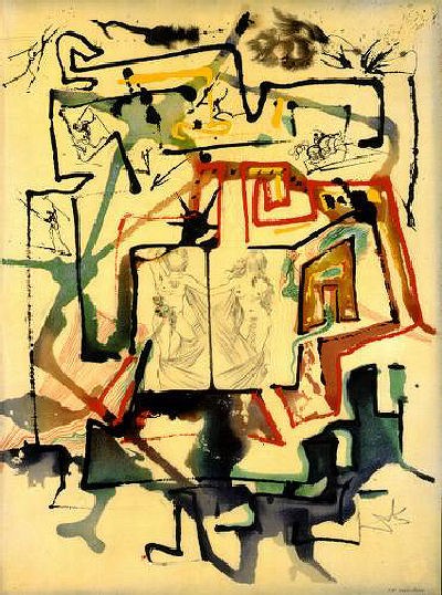 400x538 Salvador Dali Le Labyrinth Painting Best Paintings For Sale - Labyrinth Painting