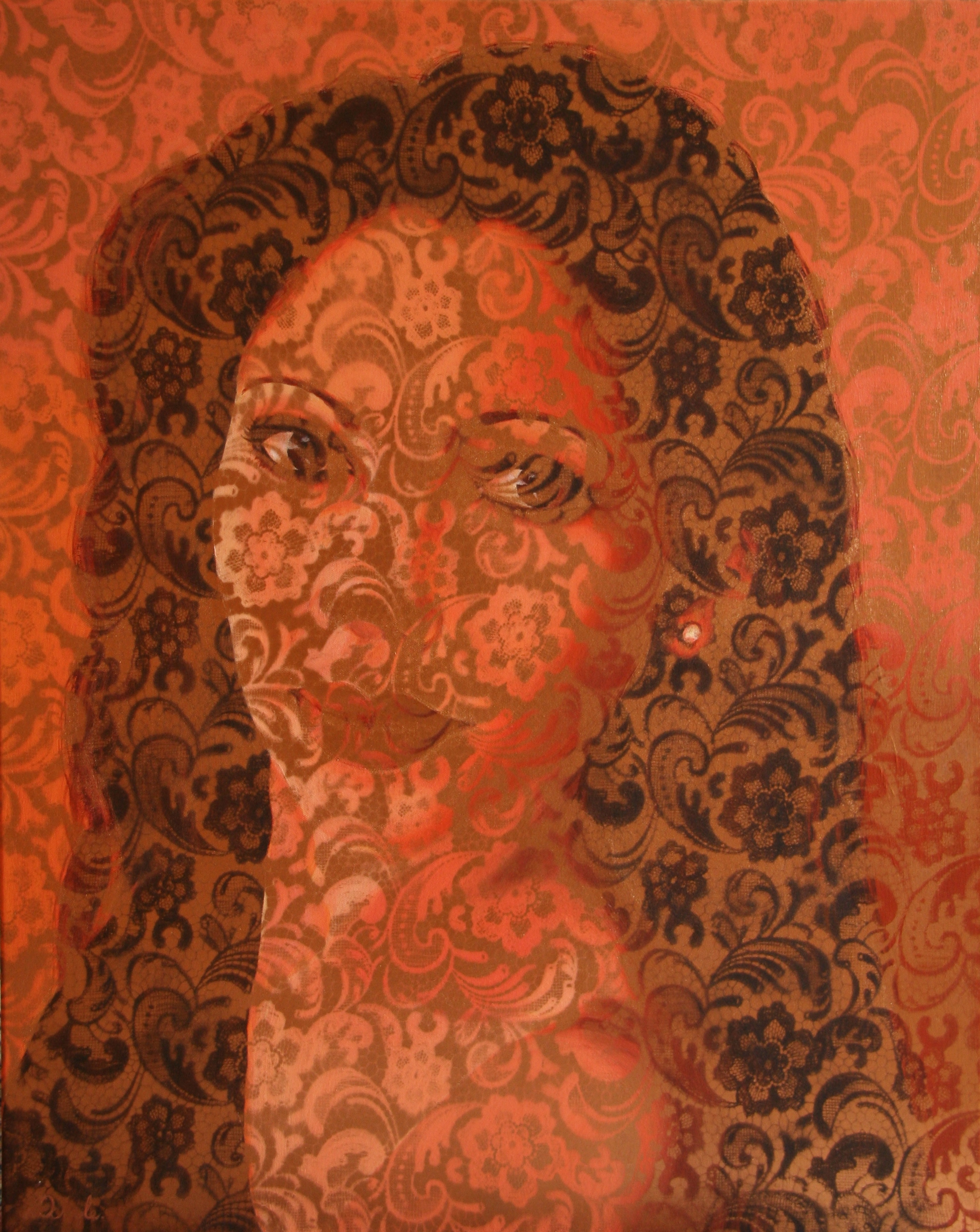 1979x2489 Lace Paintings Lindaotoole - Lace Painting