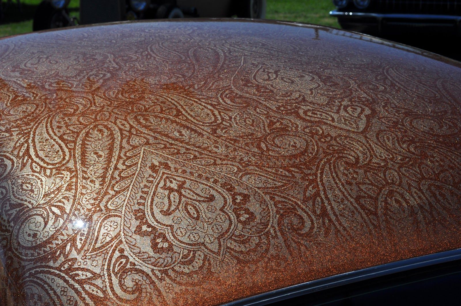 1600x1063 Old School Lace Paint With Metalflake - Lace Painting