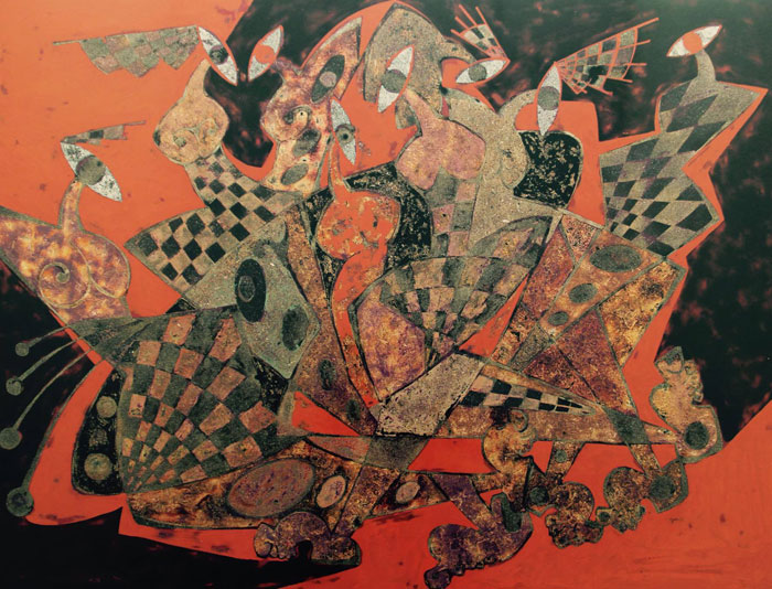 700x534 Lacquer Painting Exhibition Love - Lacquer Painting