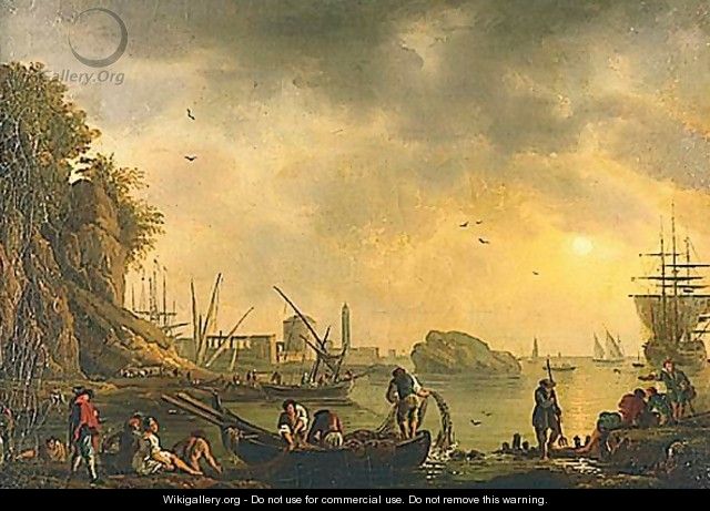 640x461 Harbor With Fishing Boats - Lacroix Painting