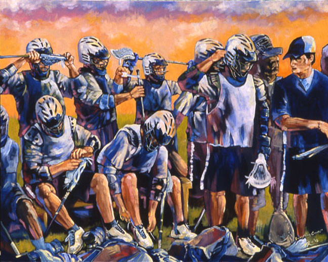648x518 Lax Paintings - Lacrosse Painting