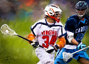 300x215 Lacrosse Paintings Fine Art America - Lacrosse Painting