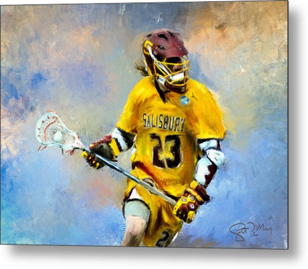 600x524 College Lacrosse 9 Painting By Scott Melby - Lacrosse Painting