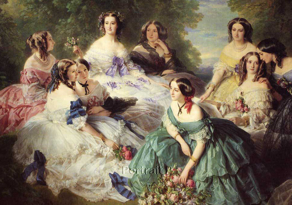 Ladies In Waiting Painting at Explore collection