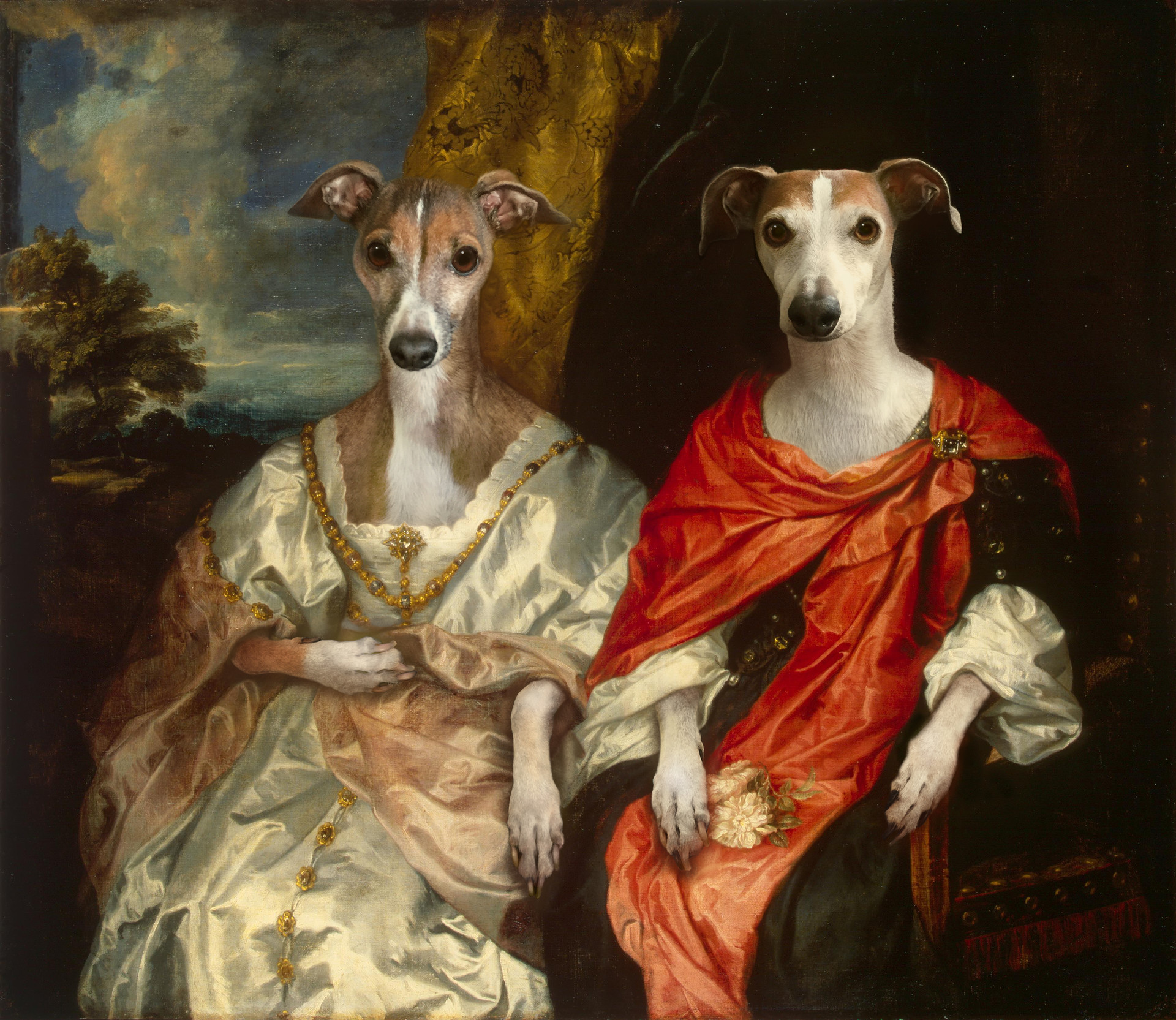 1920x1665 Artstation - Ladies In Waiting Painting